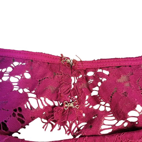 NWT Lulus Size Small Pink Dress Lace Top Cut Out Back NEW Party Evening Lined - Picture 5 of 9